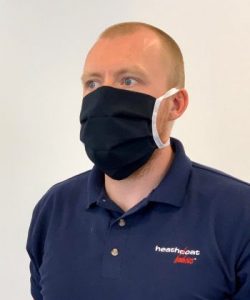 Nomex face mask from Heathcoat Fabrics