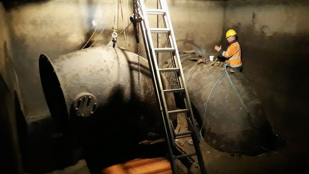 refurbishing our 1950s Gilkes Hydro Turbine