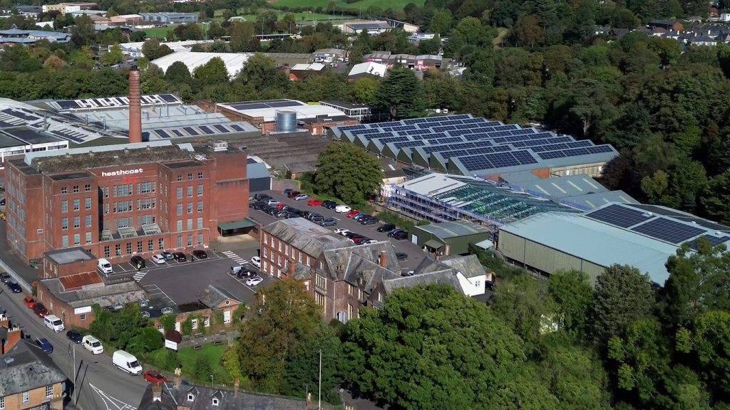 Solar panels on our production roofs